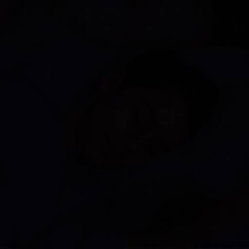 Person sleeping peacefully in a dimly lit room